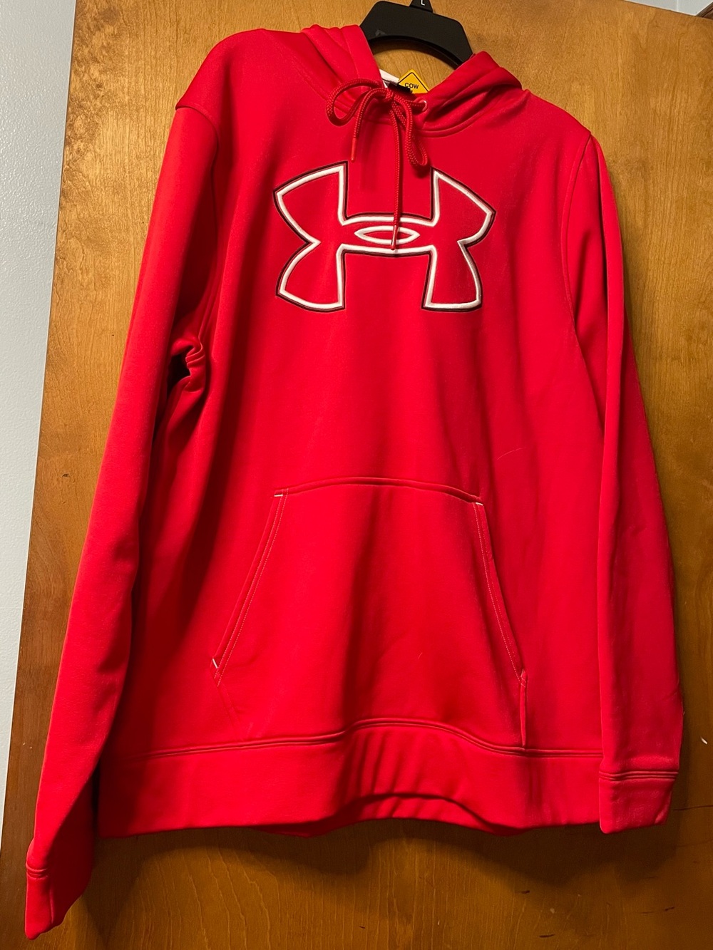 Under Armour Men's Bright Red Logo Pullover Hoodie